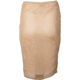 Prada Beige Mesh 2024 Skirt Rock (IT38)