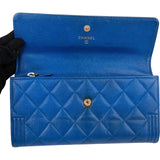 Chanel Quilted Caviar Leather Boy Flap Wallet