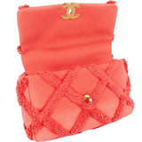 Chanel 19 Frayed Canvas Single Flap Crossbody Bag