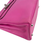 Hermès Pink Chevre Leather Palladium Kelly 28 Handbag