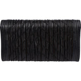 Chanel Ruched Stitched Lambskin Boy Single Flap Wallet
