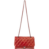 Chanel Quilted Lambskin Single Flap Crossbody Bag