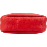 Gucci Pebbled Leather Soho GG Disco Crossbody Bag
