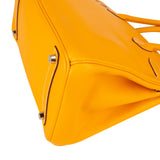 Hermès Jaune D`Or / Orange Verso Epsom Gold Birkin 30 Handbag