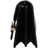 Gucci Pebbled Leather Interlocking GG Shoulder Crossbody Bag