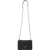 Prada Saffiano Leather Chain Wallet Crossbody Bag