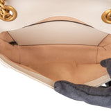 Gucci Chevron Matelassé Leather GG Small Marmont Crossbody Bag