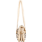 Miu Miu Studded Leather Turnlock Shoulder Bag