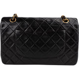 Chanel Quilted Lambskin 24K Gold Medium Double Flap Shoulder Bag