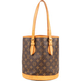 Louis Vuitton Monogram Canvas Bucket PM Shoulder Bag