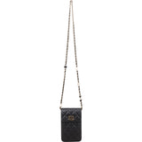 Chanel Quilted Lambskin Flap Phone Holder Crossbody Bag