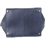 Celine Bleu Python Leather Phantom Handbag