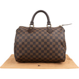 Louis Vuitton Monogram Damier Ebene Canvas Speedy 30 Handbag