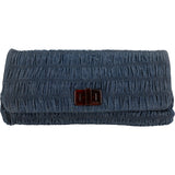 Prada Denim Gauffre Jumbo Clutch Bag