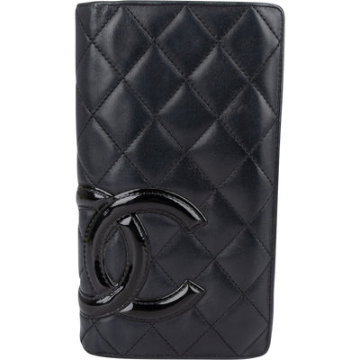 Chanel Quilted Lambskin Cambon Long Wallet