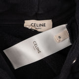 Celine Black Cotton Back Emblem Hoodie (M)