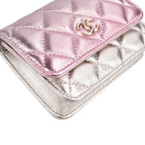 Chanel Quilted Metallic Lambskin Waist Crossbody Bag
