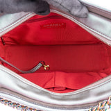 Chanel Purple Quilted Calfskin Multicolor Rainbow Hardware Gabrielle Crossbody Bag