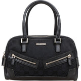 Gucci Monogram GG Canvas Twin Pocket Boston Handbag