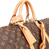 Louis Vuitton Monogram Canvas Keepall 60 Bandoulière Travel Bag