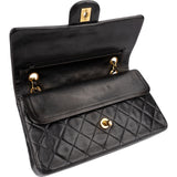 Chanel Quilted Lambskin Medium 24K Gold Double Flap Shoulder Bag