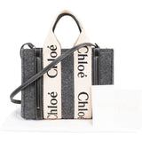 Chloé Felt Small Woody Tote Crossbody Handbag