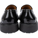 Salvatore Ferragamo Black Polished Leather Gancini Loafer Loafers (46)