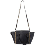 Valentino Black Calfskin Rockstud Small Tote Handbag