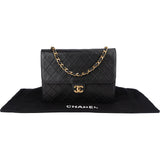 Chanel Quilted Lambskin CC Single Flap Shoulder Bag