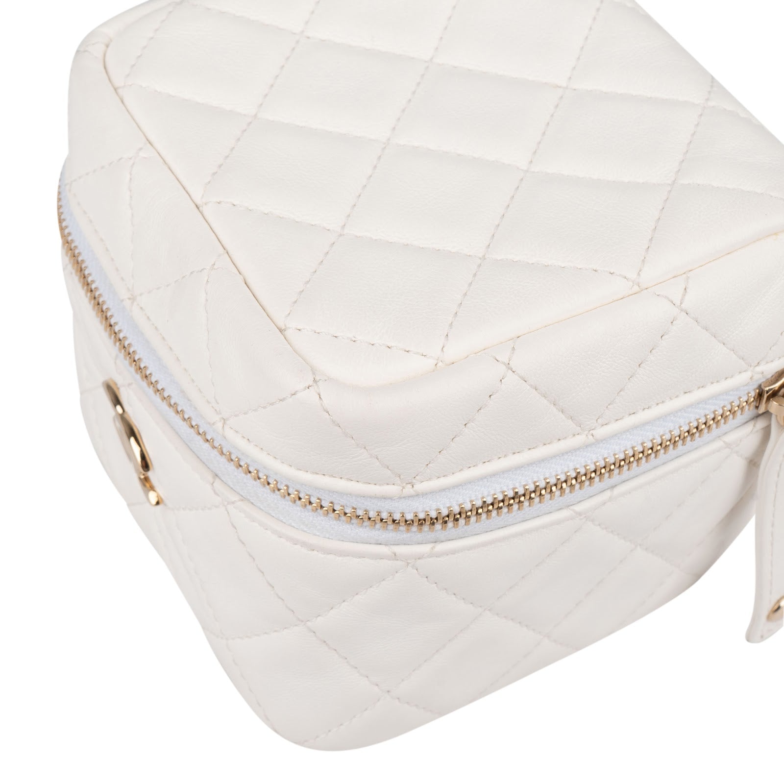 Chanel Quilted Lambskin Small Vanity Chain Handbag xx prüfen, maße - vintageandkickz