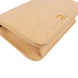 Chanel Quilted Lambskin 24K Gold Single Flap Shoulder Bag