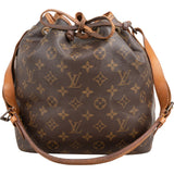 Louis Vuitton Monogram Canvas Sac Noé Petit Shoulder Bag