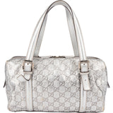 [🔄️B11 / F06] Gucci Guccissima Leather Interlocking G Boston Bag Handbag - vintageandkickz