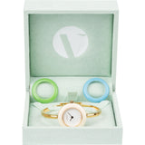 Gucci Gold Tone Change Bezel 11/12.2 Bangle Woman Watch