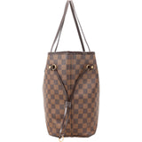 Louis Vuitton Monogram Damier Ebene Canvas Neverfull MM Shoulder Bag