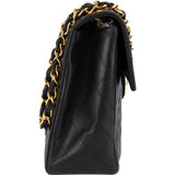 Chanel Quilted Lambskin 24 K Gold Maxi Single Flap Crossbody Bag