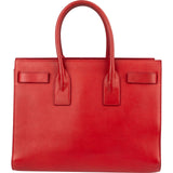 Yves Saint Laurent Red Calfskin Leather Sac de Jour Handbag