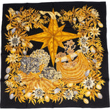 Hermès Passiflores Silk Carre 90 Scarf Tuch