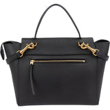 Céline Black Leather Grained Calfskin Belt Handbag