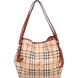 Burberry Nova-Check Monogram Haymarket Hobo Shoulder Bag