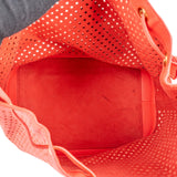 Louis Vuitton Limited Cruise Collection Red Perforated Leather Sac Noé Grande Shoulder Bag