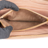 Miu Miu Matelassé Nappa Leather Horizontal Zip Around Wallet