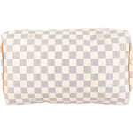 Louis Vuitton Monogram Damier Azur Canvas Speedy 30 Handbag - vintageandkickz