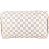 Louis Vuitton Monogram Damier Azur Canvas Speedy 30 Handbag - vintageandkickz
