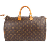 Louis Vuitton Monogram Canvas Speedy 40 Handbag