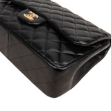 Chanel Quilted Lambskin Jumbo Double Flap Crossbody Bag