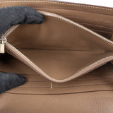 Hermès Epsom Leather Palladium Kelly Wallet
