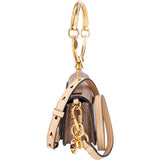 Chloé Metallic Grained Leather Nile Bracelet Minaudière Crossbody Handbag