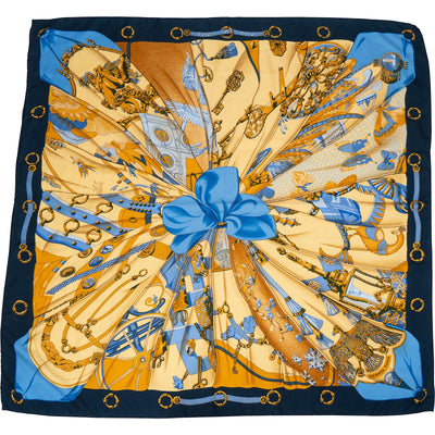 Hermès Soleil de Soie Silk 90 Tuch Scarf