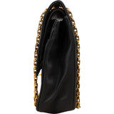 Chanel Quilted Lambskin 24K Gold Double Flap Shoulder Bag
